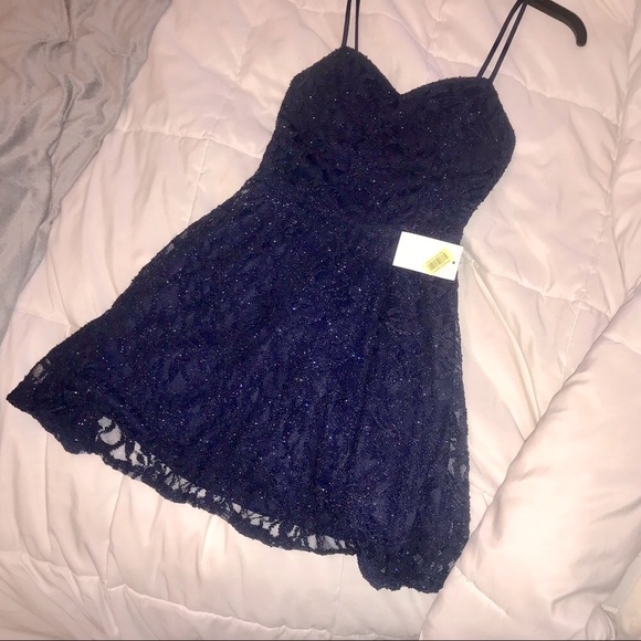 B Darlin Dresses & Skirts - ✨NWT✨ Prom Hoco Formal Blue Sparkle Dress Dillards